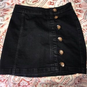 Free people button up skirt